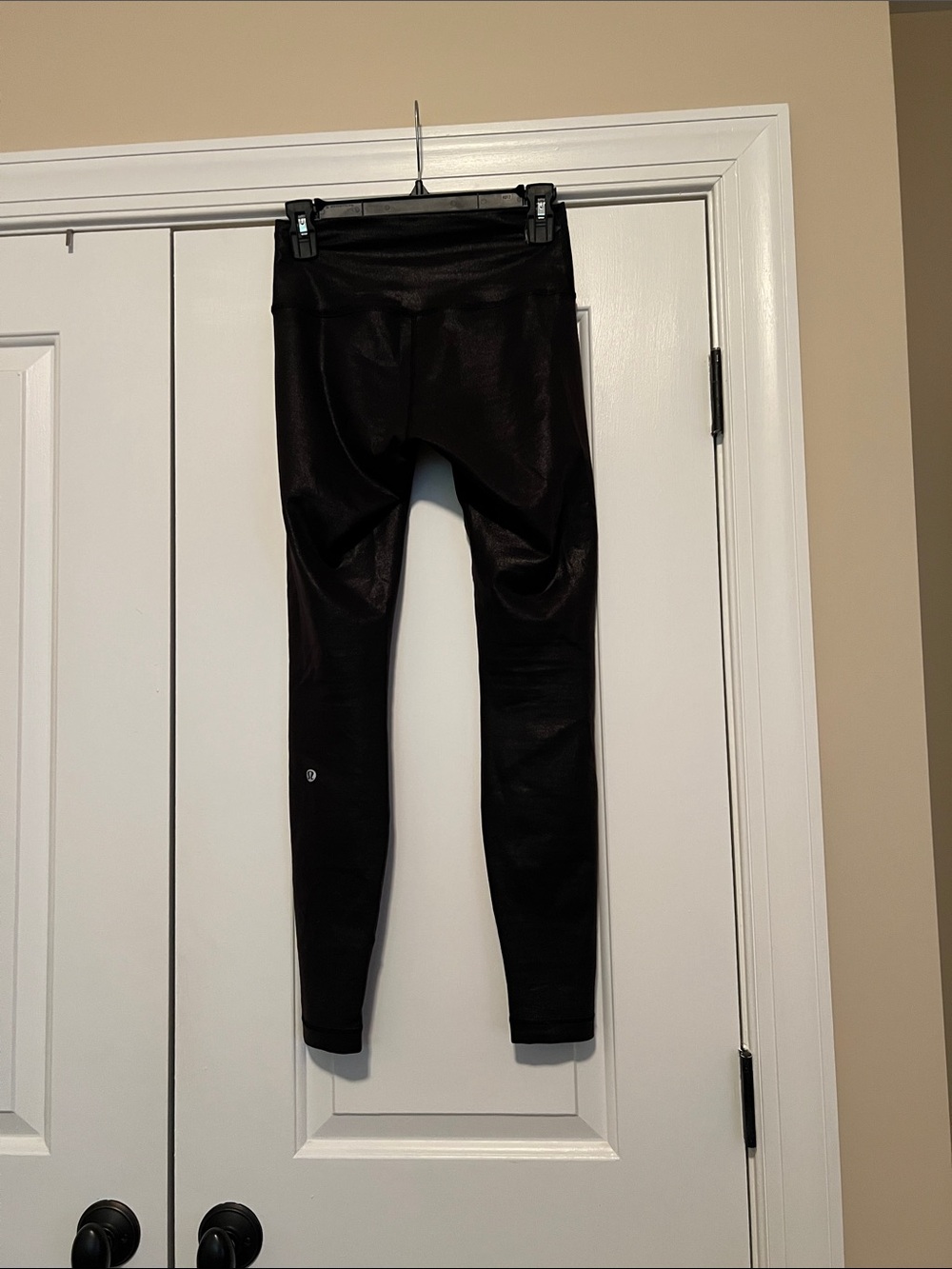 Lululemon Wunder Train Black Foil Shine High-Waist Tights Sz 6 28” - Picture 8 of 12